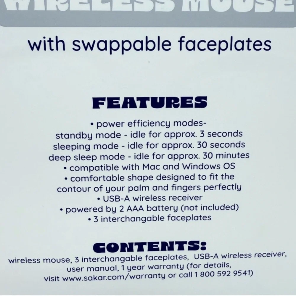 New Computer Wireless Mouse with Swappable Faceplates Target Bullseye Playground